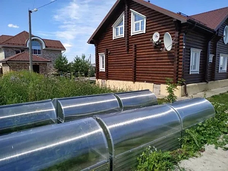 Парник "ХЛЕБНИЦА" усиленный оцинкованная труба 20Х20, в комплекте с поликарбонатом