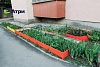 Ограждения для грядок красный 2