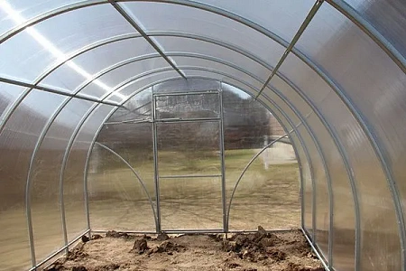 Теплица БЕТТА из прочной оцинкованной квадратной трубы 25*25, каркас