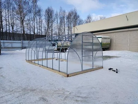 Теплица БЕТТА из прочной оцинкованной квадратной трубы 25*25, каркас
